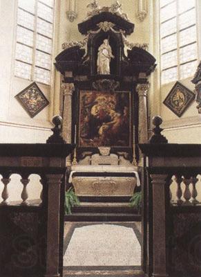Peter Paul Rubens Rubes'funerary chapel in St Jacob's Church Antwerp,with the artist's (mk01) Spain oil painting art